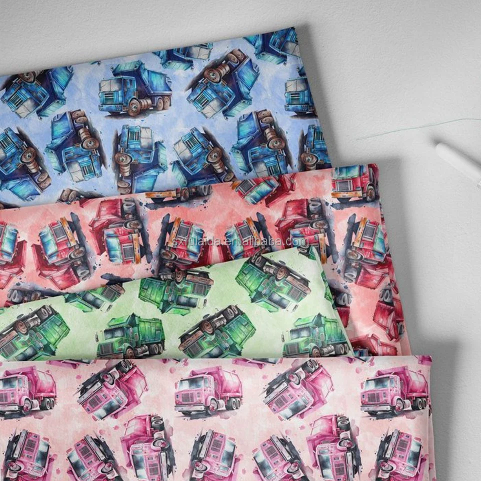 Customcotton Sunflower pattern  jersey Knitted French Fabric  digital print d pure silk fabric For Sale