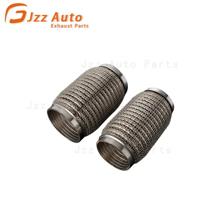 JZZ china manufacturers stainless steel dual braid exhaust bellow flexible pipe