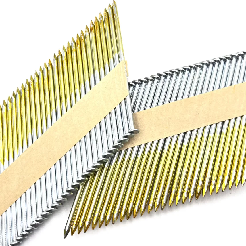 Galvanized 34 Degree D-head Plastic Paper Strip Frame Nails