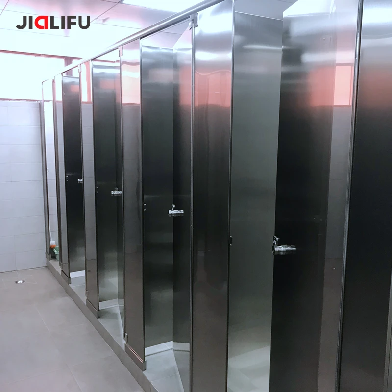 Lightweight Honeycomb Cardboard Panels Stainless Steel Toilet Partition