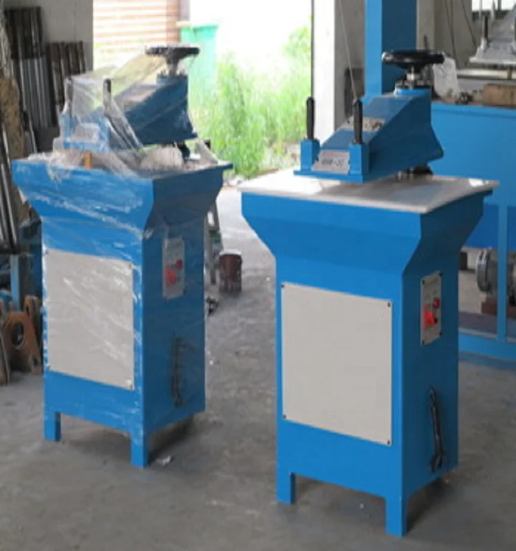 Hydraulic manual swing arm wiping rag cutting machine