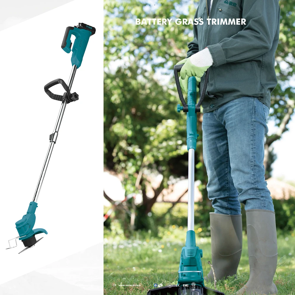 Cordless Battery Power Grass Trimmer Electric Powered Lithium Brush Cutter Brushed Motor