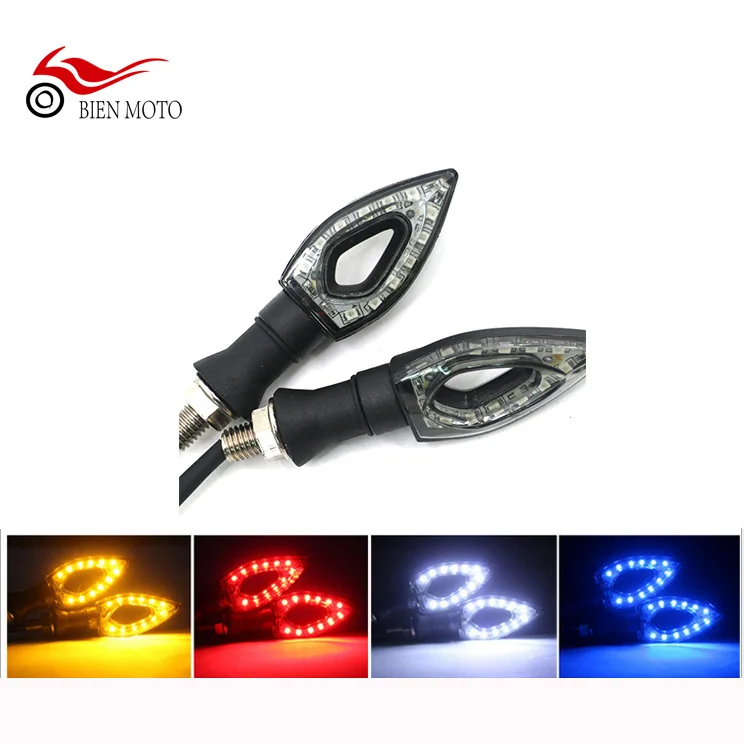 1 пара универсальная Светодиодная лампа указателя поворота освещение стрелка велосипед аксессуары мотоцикл указатель поворота мотоцикла потока сигнала поворота