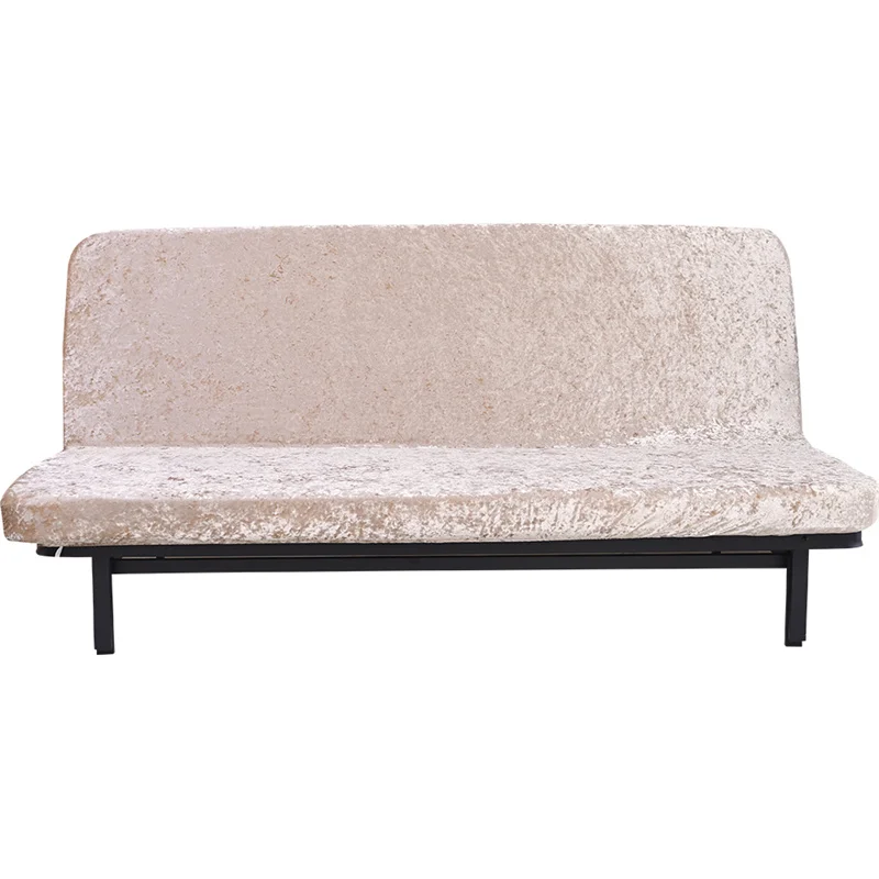 Чехол на стул без подлокотников Accent Futon эластичный Бархатный I-образной формы для дивана кровати чехлы из