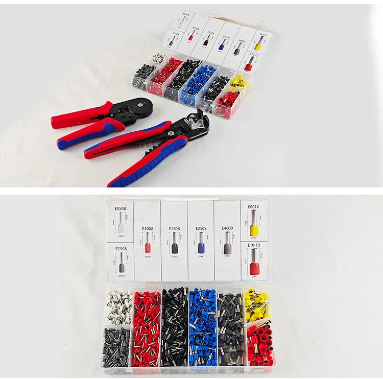 Wire stripping and crimping tool Insulated Cord End Bootlace Ferrule Terminals Kit Wire Crimping Tool Pliers Set