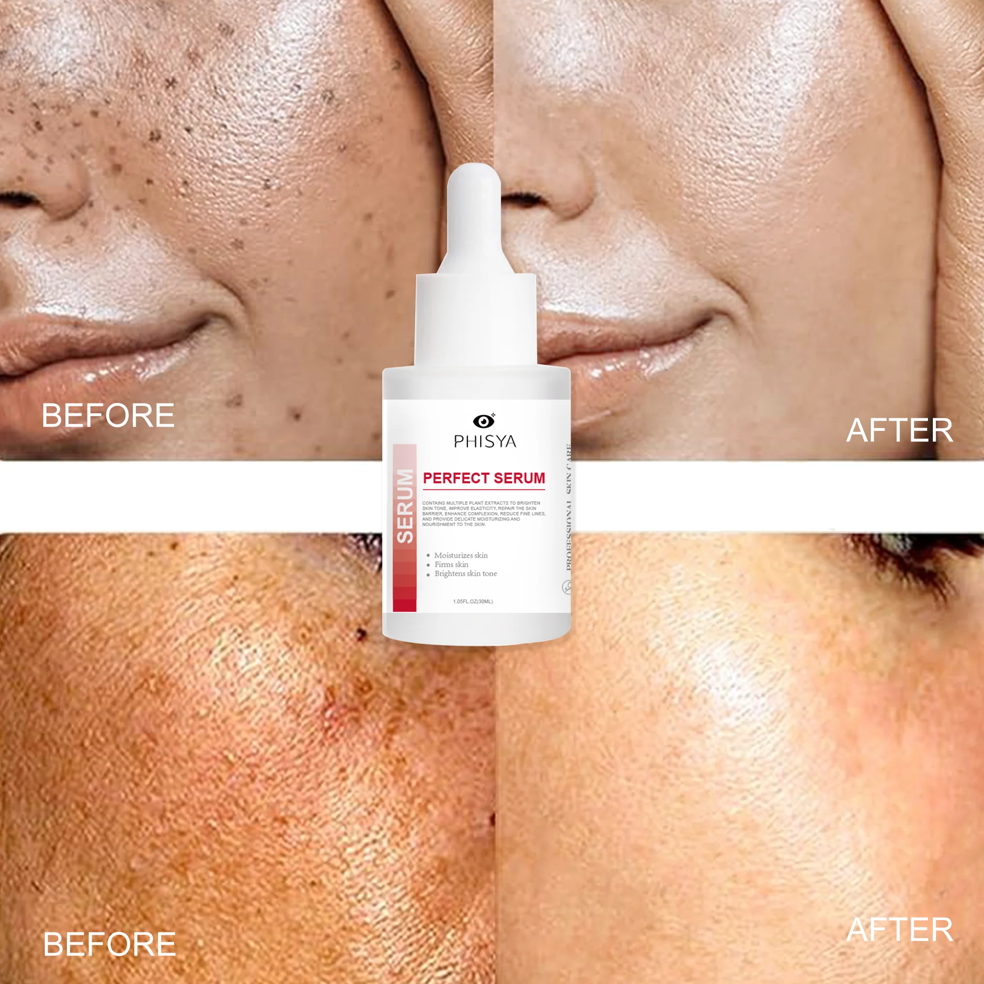 Custom Brand Vitamin E Skin Anti-Aging Serum Spot Acne Removing Whitening Facial VE VC B5 retinol Essence