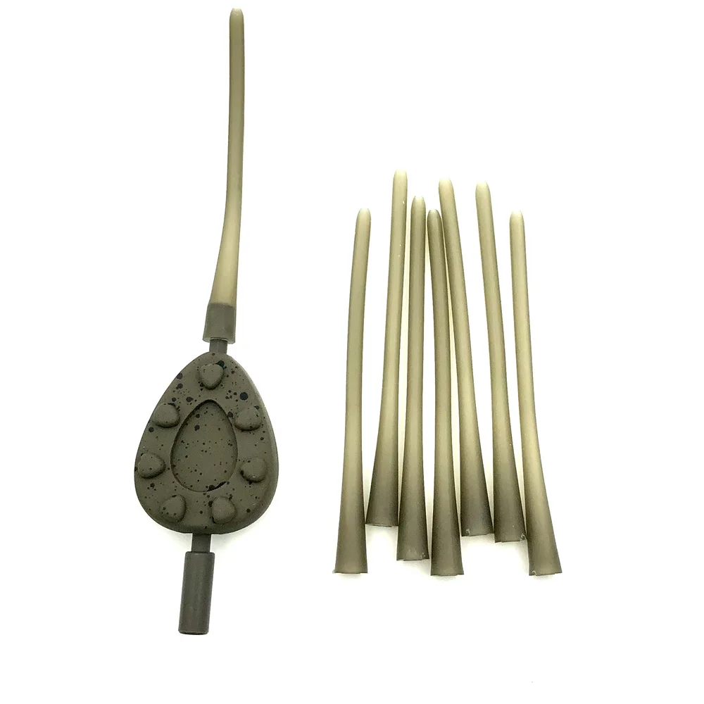 Carp Fishing Accessories PVA Solid Bag Tail Rubber For Lead System Of Rigs In line Leads Set Of PVA bags