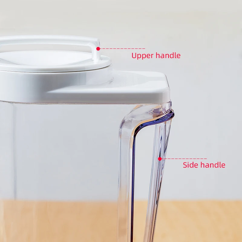 Eco-Friendly Cold Water Bottle Kettle Plastic Water Iced Tea Pitcher with Lid