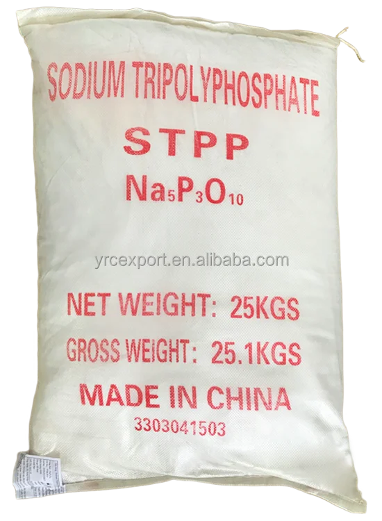 Sodium Tripolyphosphate STPP 94% Tech Grade Sodium Tripolyphosphate Phosphate White Powder Synthetic Detergent Powder