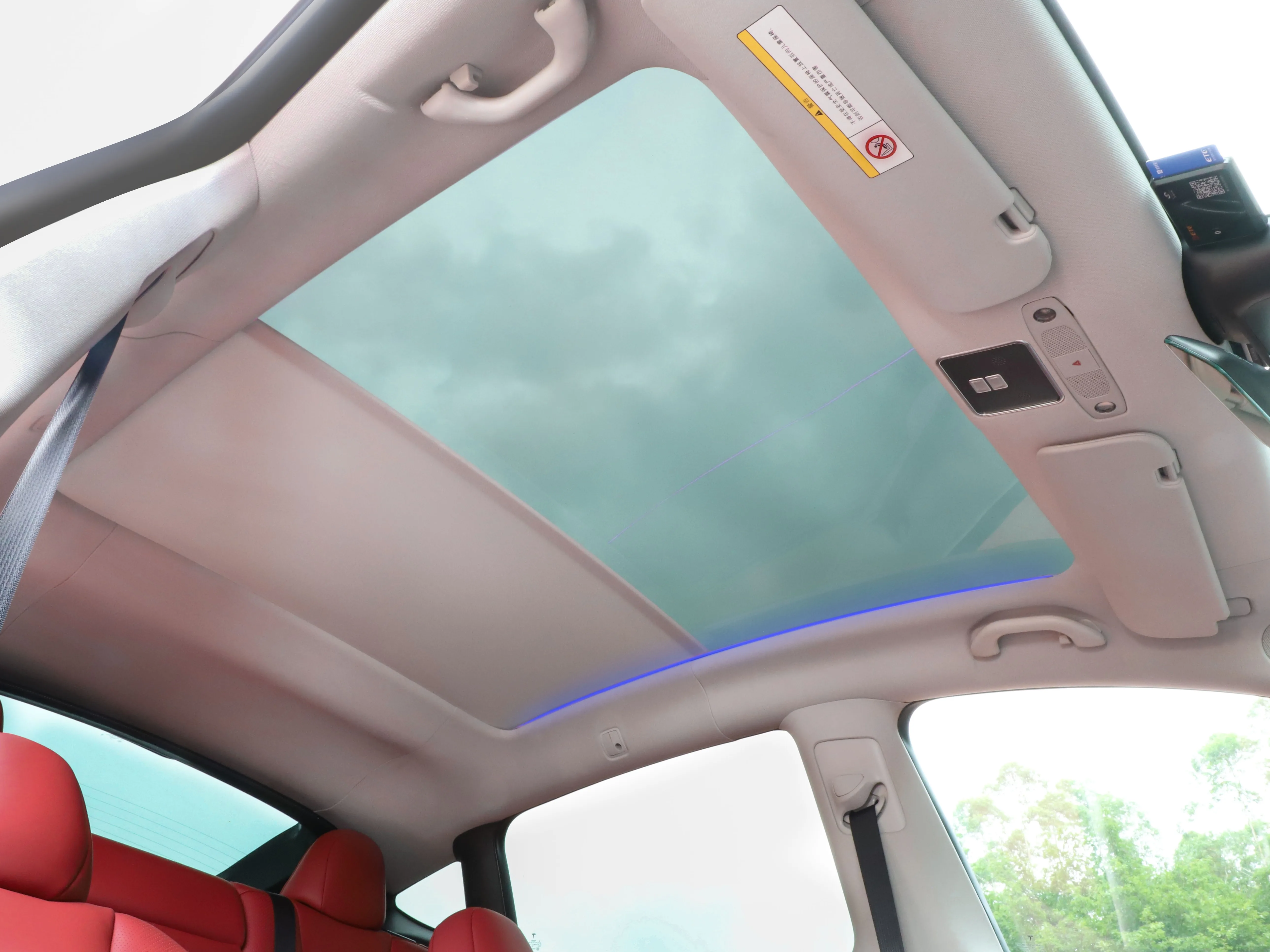 Sunscreen Heat Insulation Electric Power Roof Car Internal Visor Sunroof For Model Y