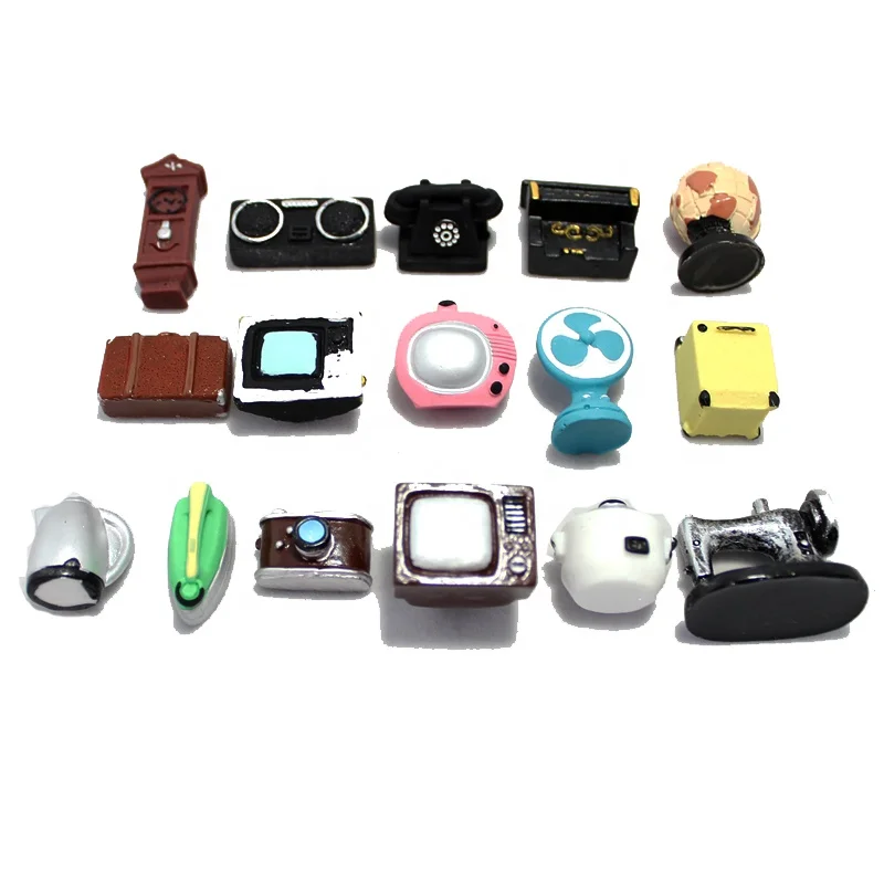 CHIHUA Wholesale100Pcs Mixed Resin handicrafts decoration DIY Craft Doll house accessories