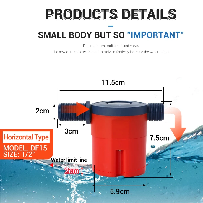 OEM valve Inside Horizontal float valve for tank