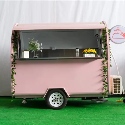 YITUO Round shape Food vending carts for sale mobile fast food bakery trailer