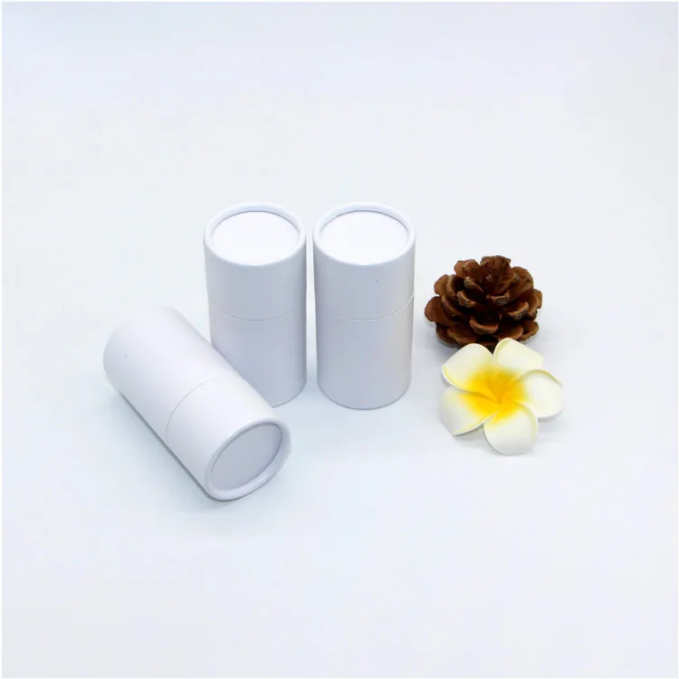 Ex-factory wholesale high quality white spot paper tube packaging empty round kraft paper boxes packaging