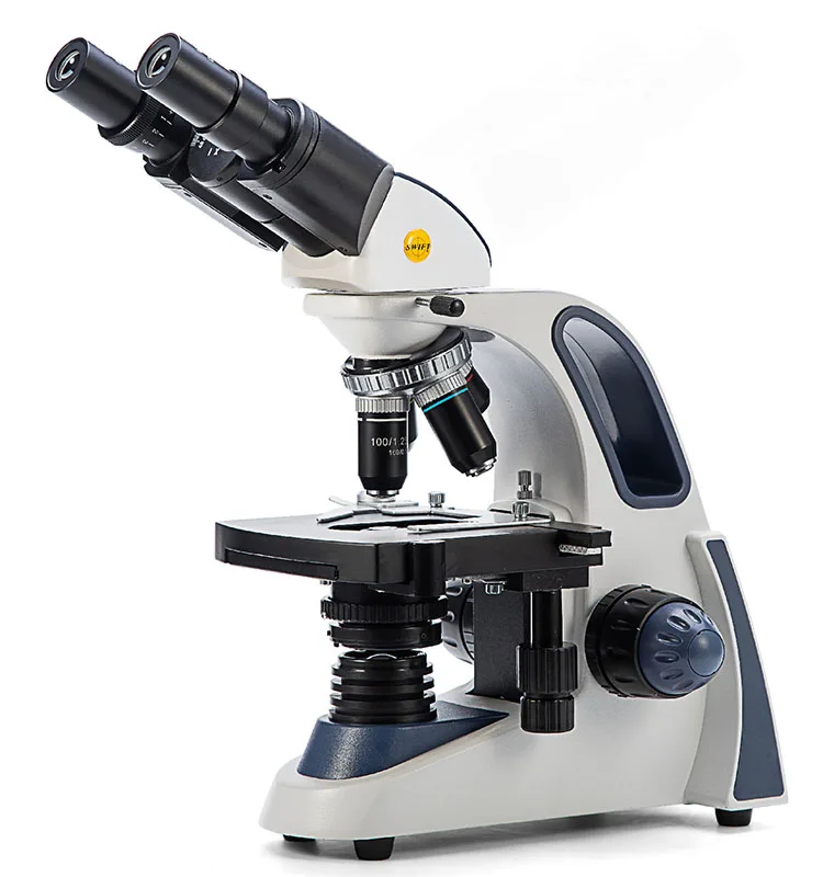 SWIFT-SW380B High Quality Upright Binocular Two-Layer Mechanical Stage Microscope
