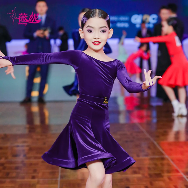 Vennystyle New Adult Girls Latin Dance Costumes Use Clothing latin danc dress latin dance dress women competition clothes