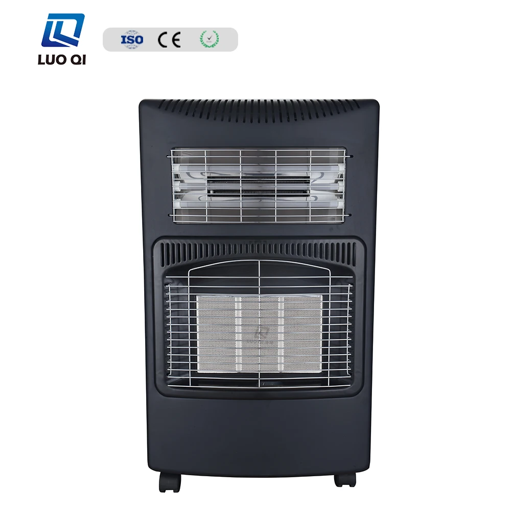 High quality indoor portable gas bedroom heater flame-out protection device easily cleaned ODS 4 wheels gas heater
