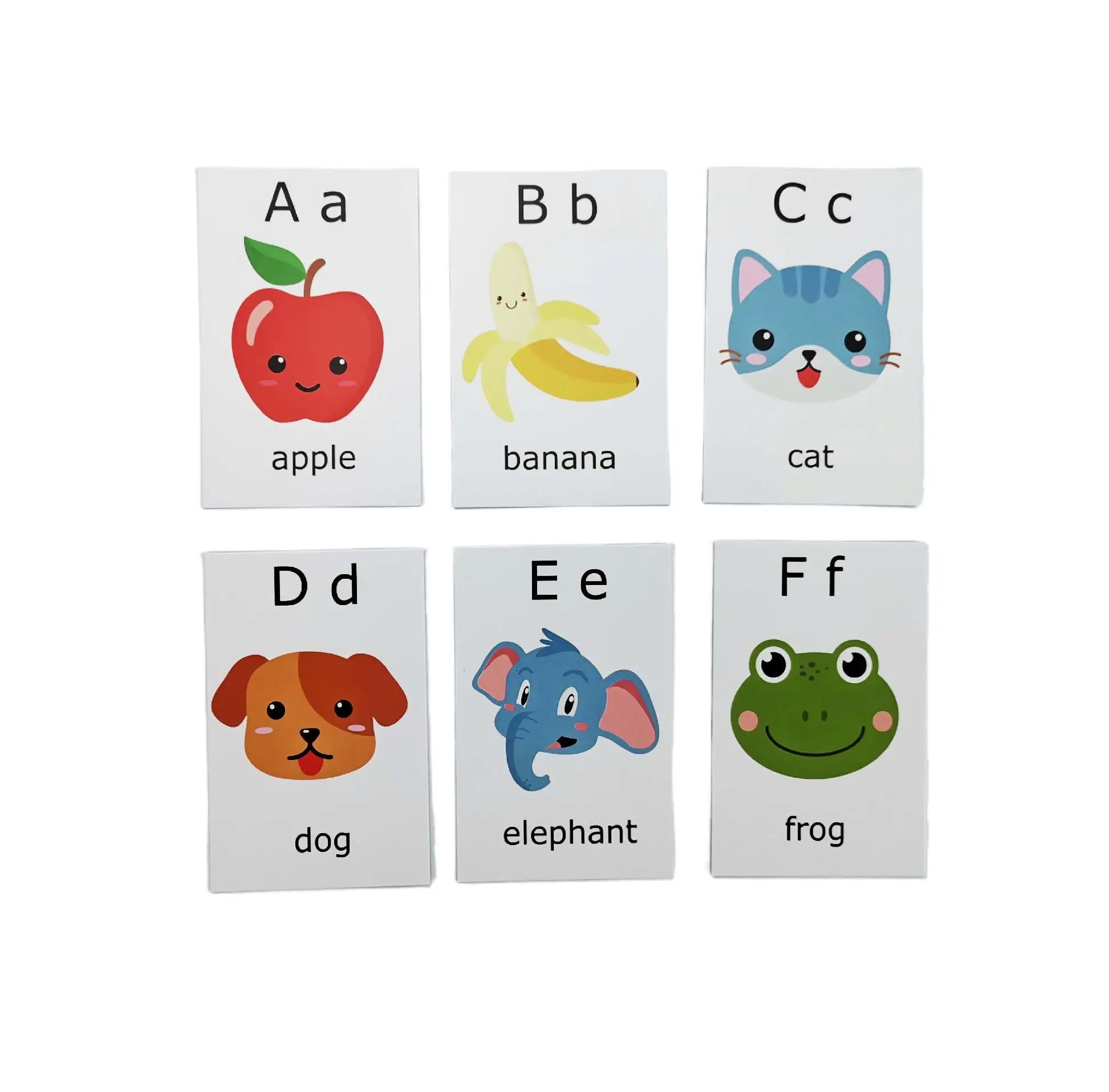 Language Learning Flash Cards Fruits Theme Children Alphabetical Educational Flashcard For Kids