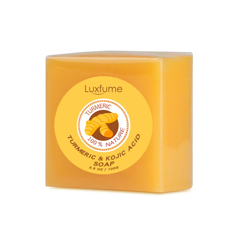 Kojic Soap Whitening Lightening Reduce Dark Spots Acne Turmeric Kojic Acid Soap