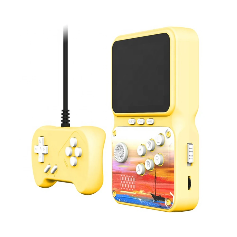 CoolRabbie 3 Inch TV Connection Macaroon 2 Players Game Console SUP 500 in 1 Classic Games Cheap Handheld