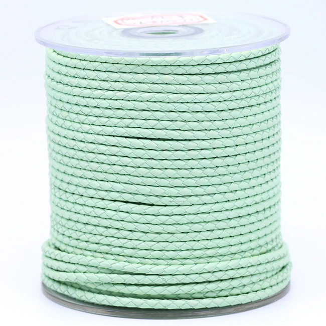 Braided Cotton Bolo thick round leather cord  braiding 10mm, 8mm, 5mm, 3mm 10 Meter Spool