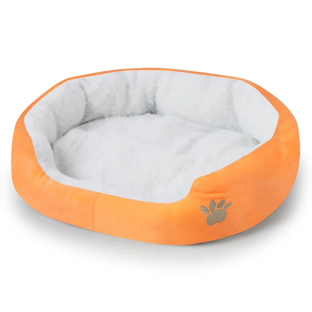 Hot Dog Bed House Soft Dog Lounger Nest Dog Baskets Fall Winter Plush Kennel Pet Bed