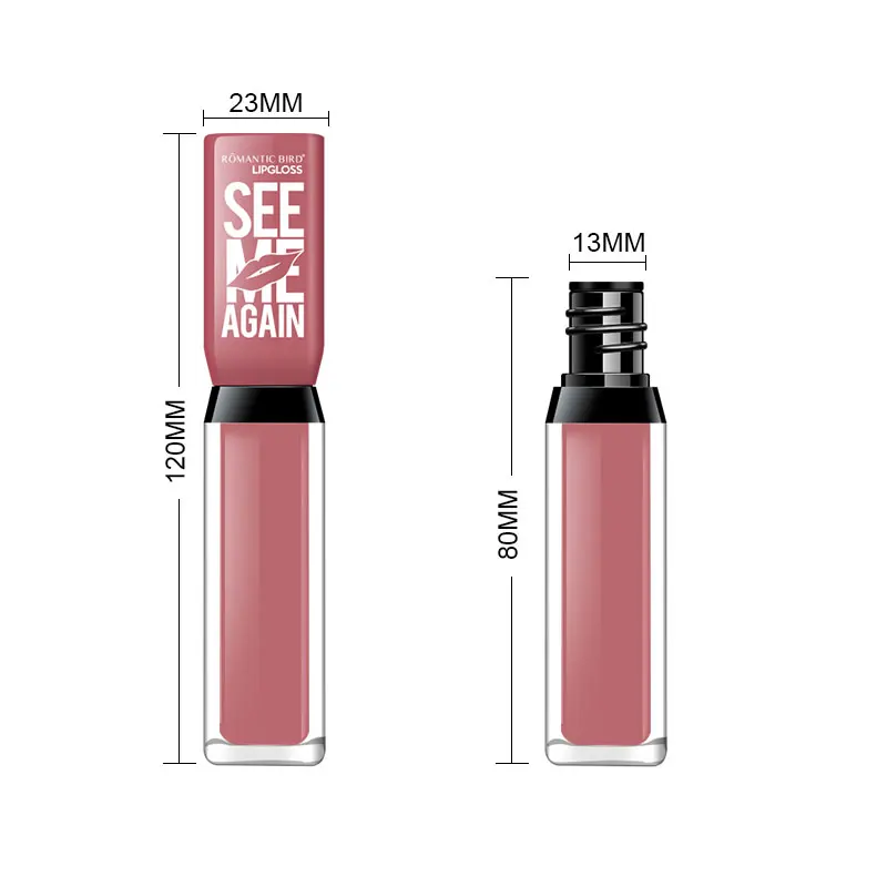 Romantic bird OEM Wholesale custom logo luxury water proof Glossy Vendor Candy no- stick liquid lipstick vegan matte lipgloss