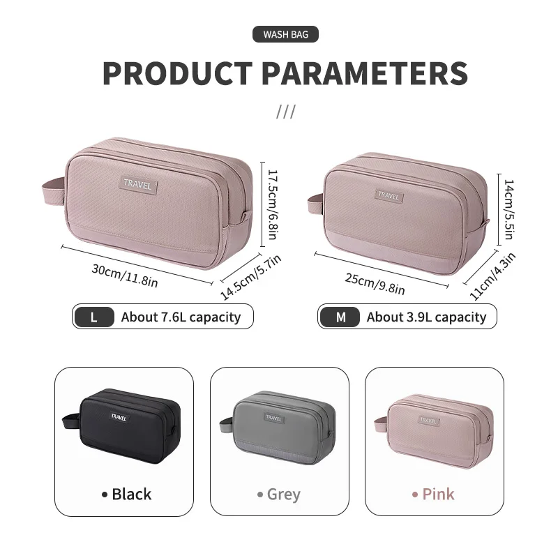 Custom Ladies Makeup Bag with Zipper Closure PU Cosmetic Toiletry Organizer for Travel Fashionable Style