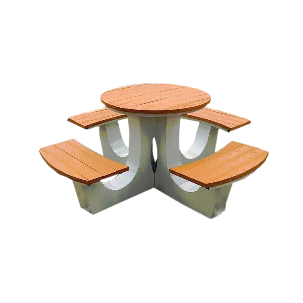 China factory  Outdoor Dining Wooden bench Picnic Table Chair Set