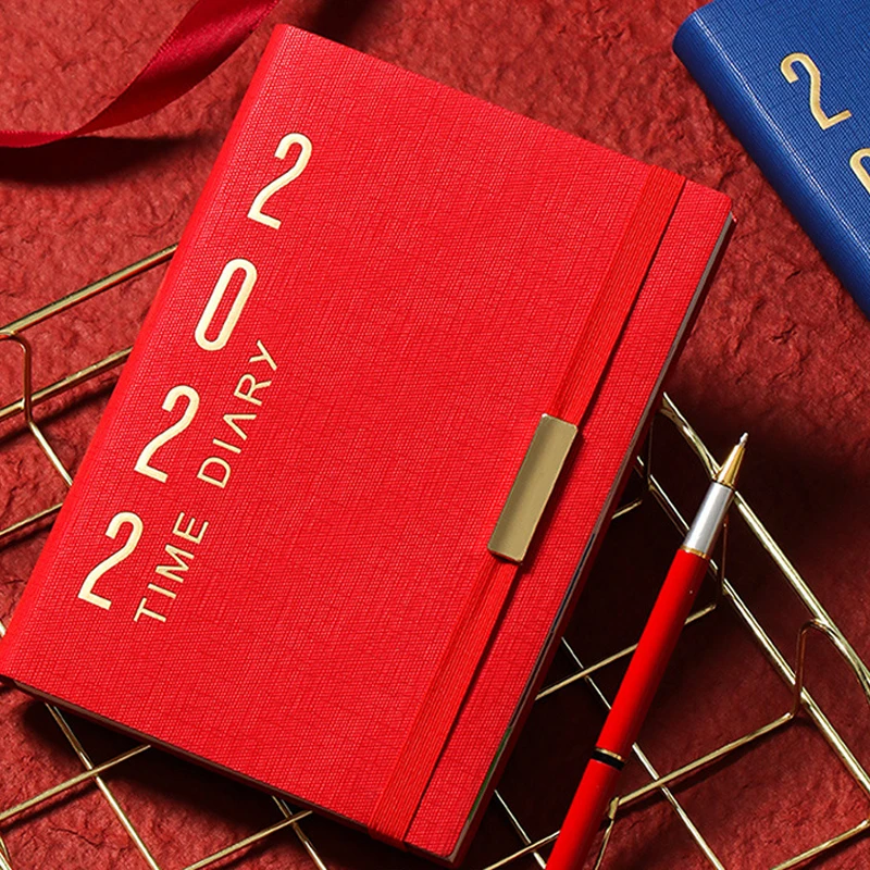 Высококачественный ежедневник 2022, ежедневник на заказ, подарок, ежедневник из искусственной кожи с логотипом на заказ, записная книжка с ручкой