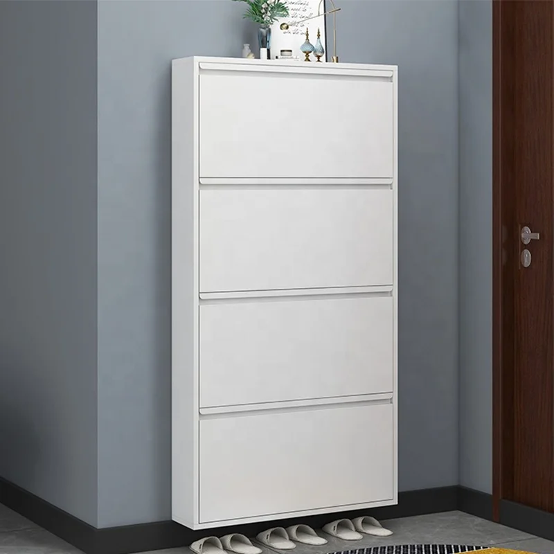 Home Furniture Metal Convertible Shoe Rack Cabinet Shoe Storage Cabinet With Drawer