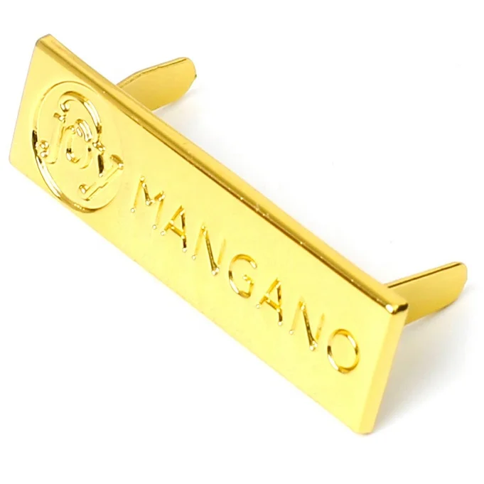 Металлическая этикетка с именем для