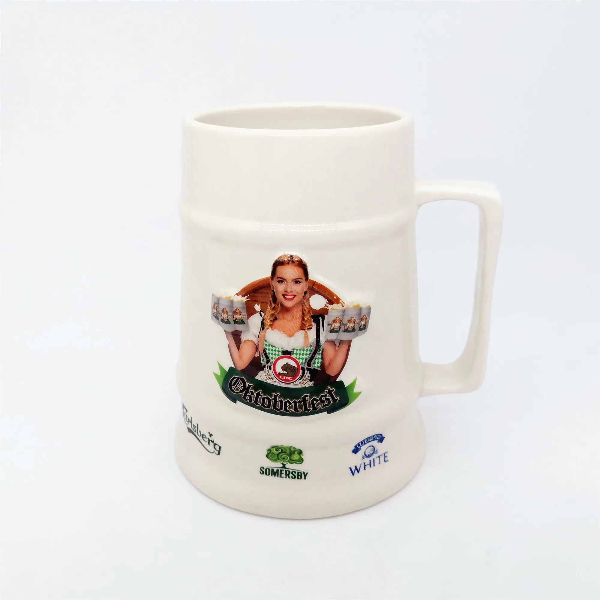 
Wholesale custom size ceramic tumbler beer mug 