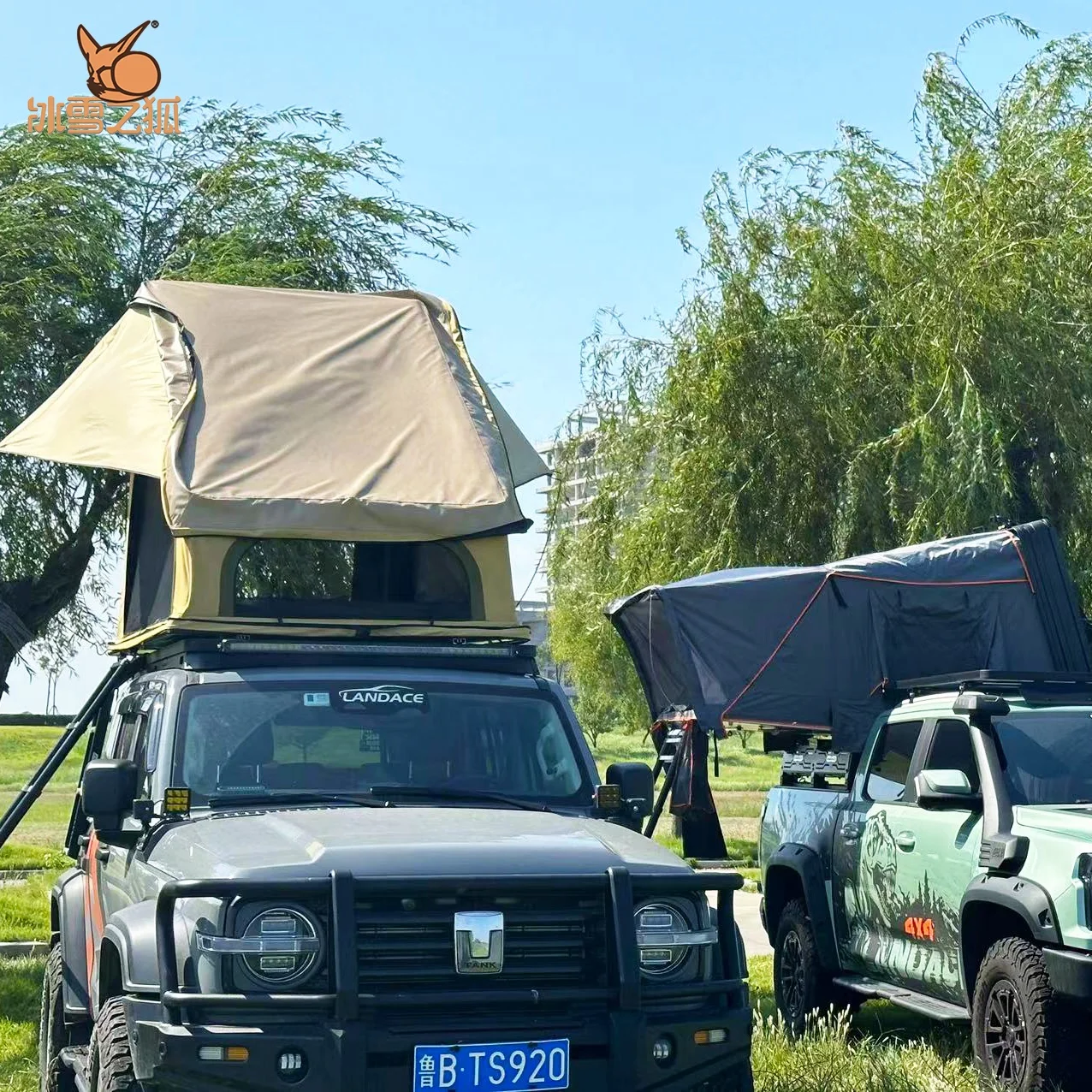 NEW Design Factory Quality Supply Outdoor Camping 4x4 Car SUV Rooftop Tent ABS Hard Shell Ridge Roof Top Tent