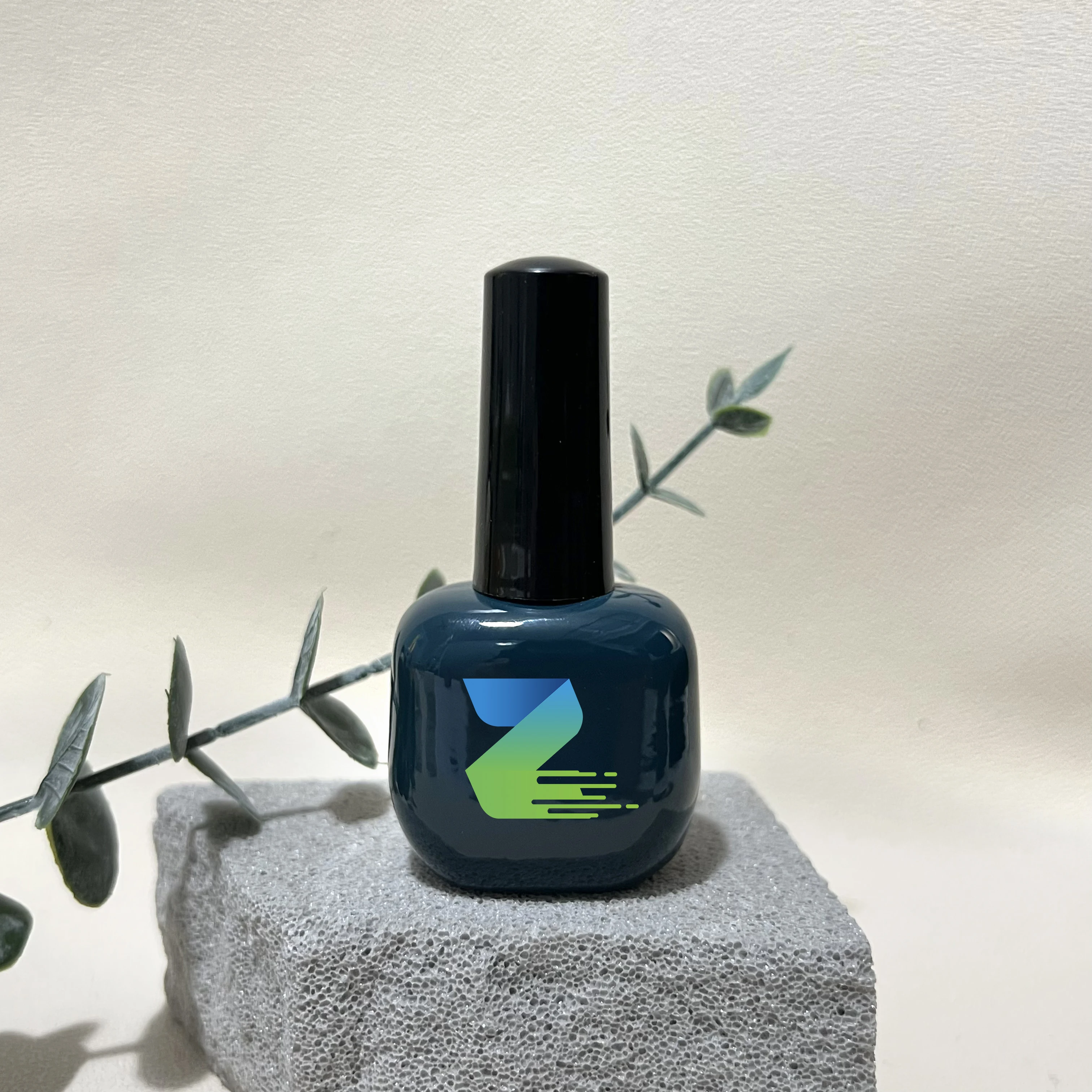 15ml wholesale luxury fancy design round top coat nail art oil uv gel polish bottle