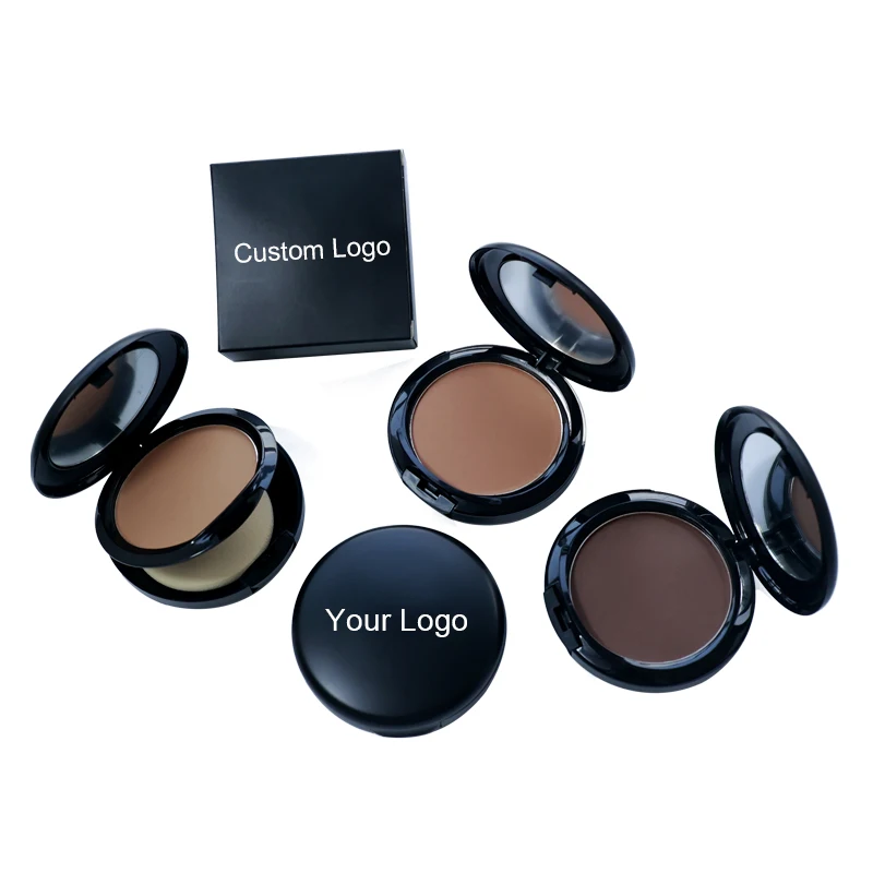 Waterproof Make Up Foundation And Face Pressed Powder Custom Logo Private Label