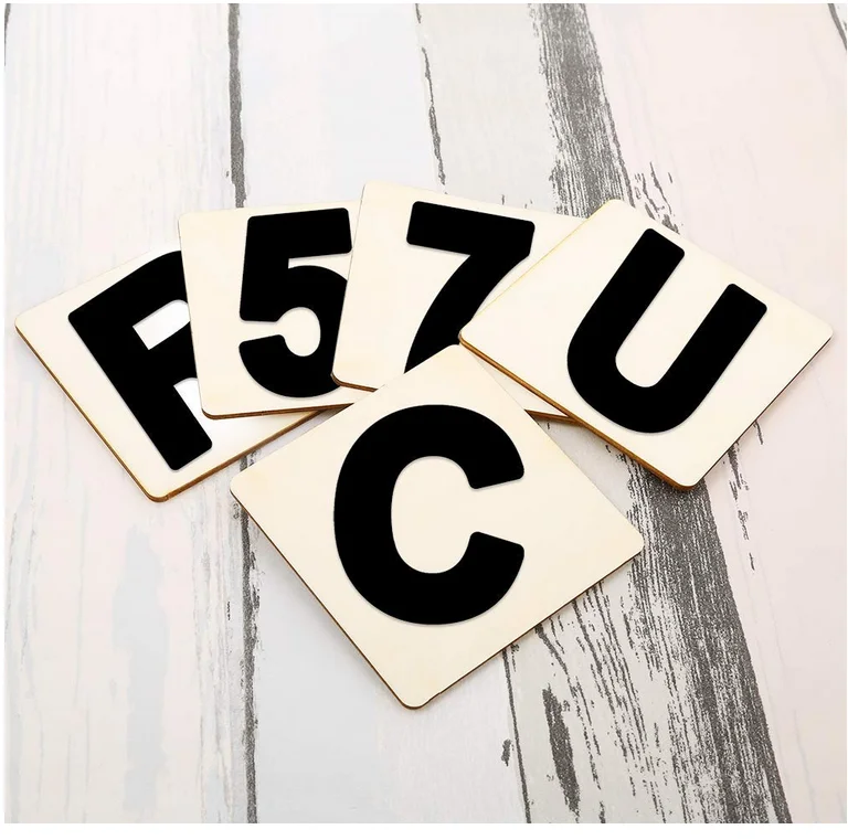 Необработанные квадратные деревянные ломтики 4x4 дюйма для рисования и украшения