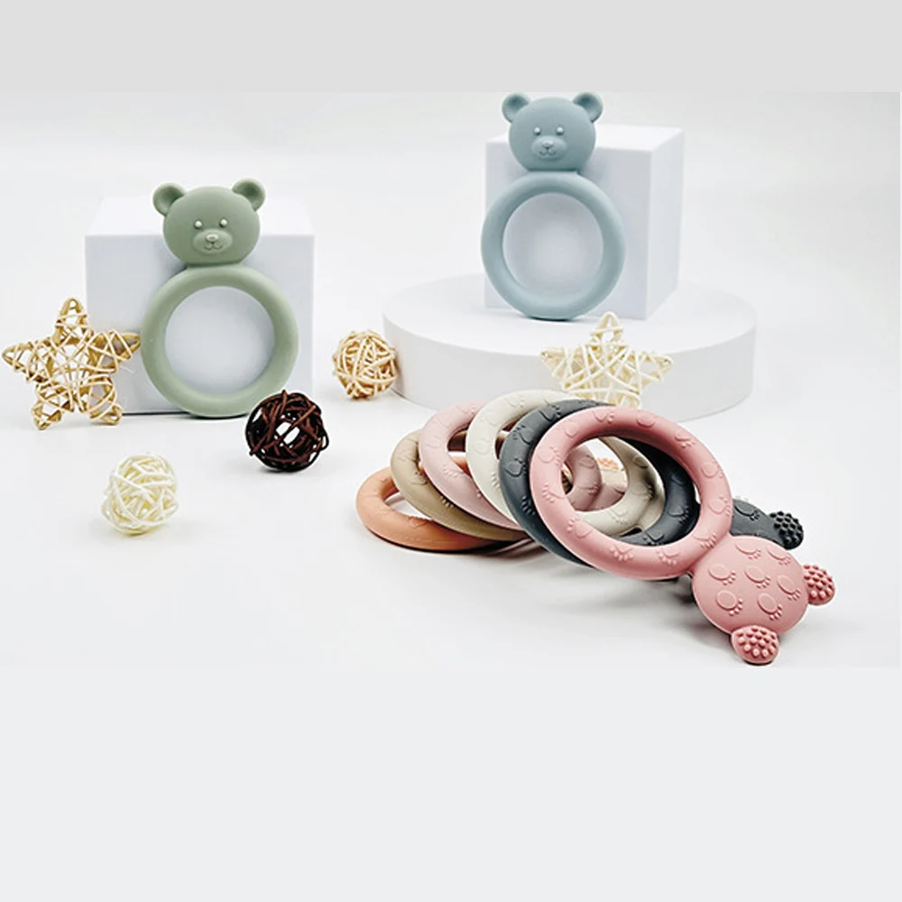 100% Food Grade Newborn Gifts Infant Baby Sensory Toys Non-toxic And Bpa-free Baby Molars Silicone Baby Silicone Teether