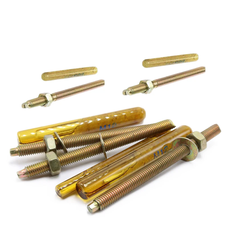 China oem carbon steel zinc chemical anchors bolts for concrete