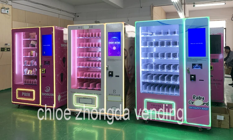 Zhongda Factory Price Customized Nice Design Cosmetics Vending Machine For Press on Nails
