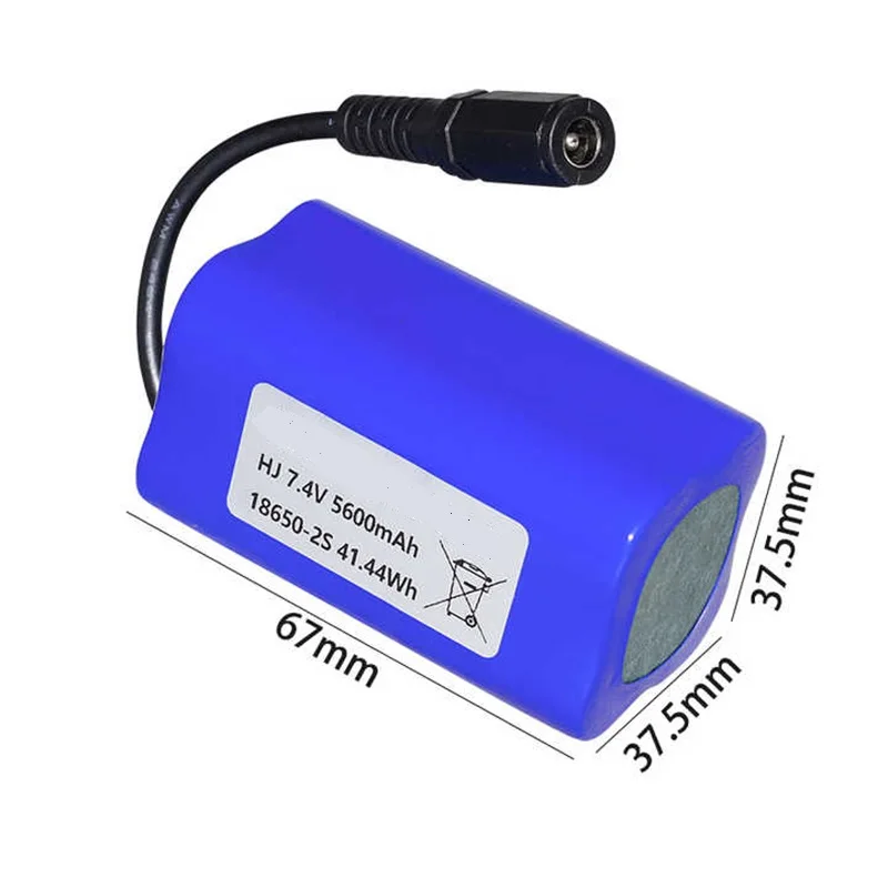 Factory 7.4V 5600mAh Cylindrical Solid State Lithium Lipo Battery Bank18650 Model Toy RC Airplane Boat Trailer Battery