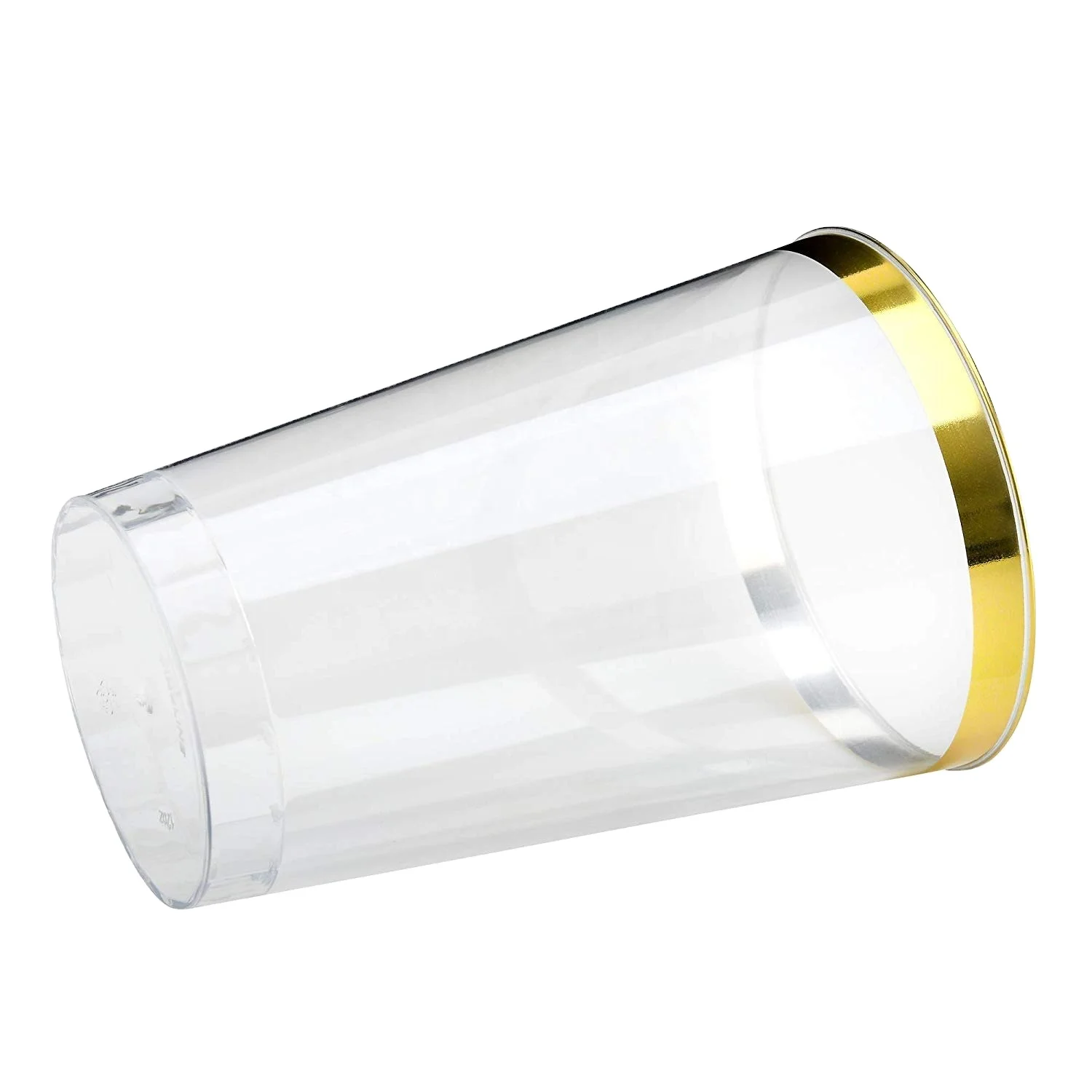 Fancy Party Dinnerware Set Rose Gold Plastic Cup Napkin Combo Set Included for Birthday Events Sweet Decorations