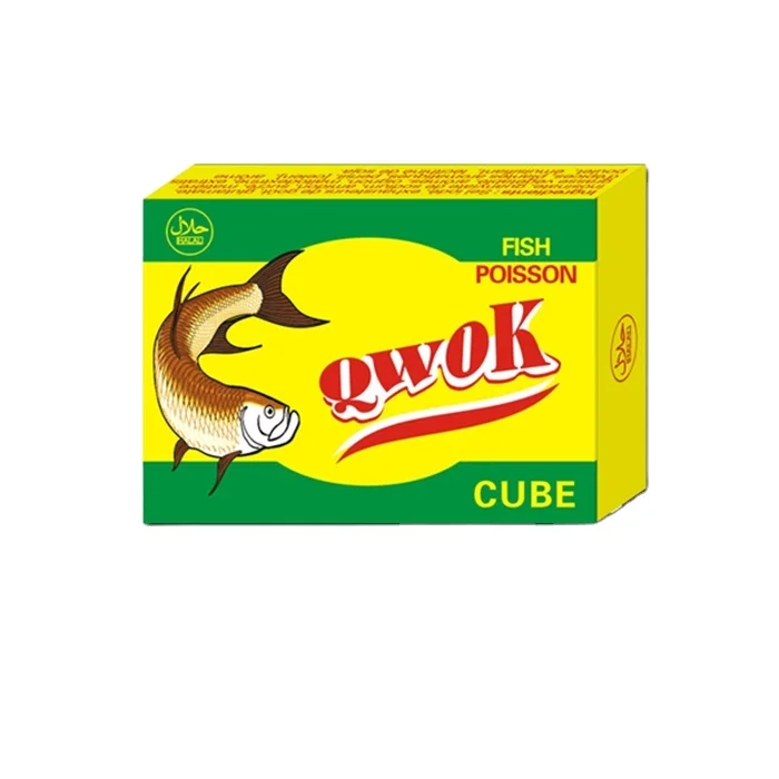 10g/pc HALAL QWOK Fish flavoUr seasoning cube bouillon cube for soup cooking seafood SPICES