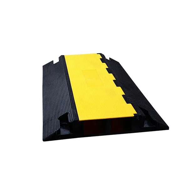 1000*230*50mm Wholesale Roadway 2 Channels Yellow Jacket Rubber Cable Protector