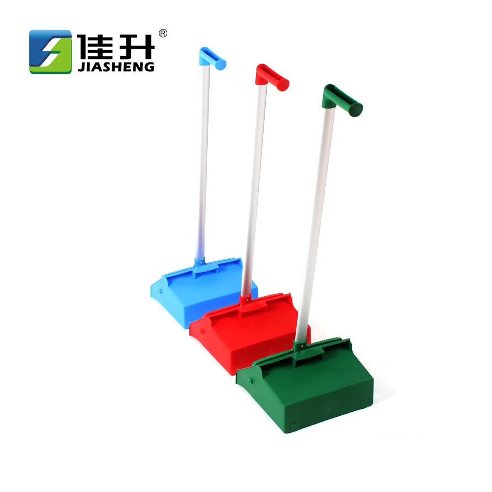 
New Colour Plastic Lobby Dustpan Broom with L Handle Dust Pan 