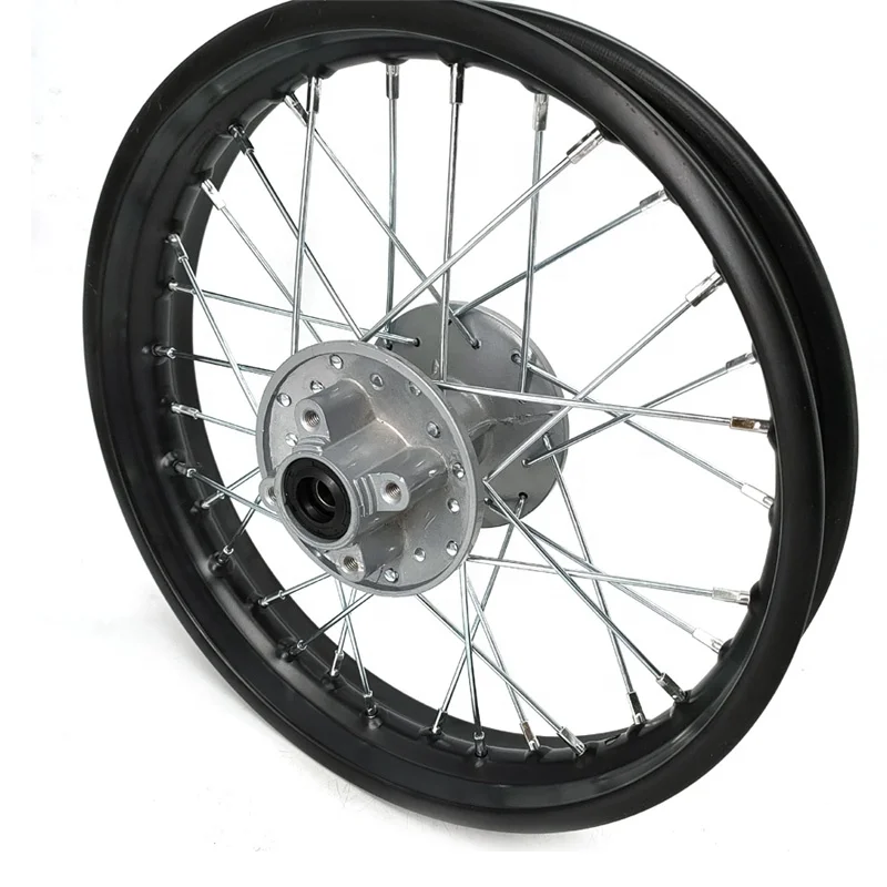 1.85x14 inches aluminum alloy Rim Wheel for CRF70 KLX BBR Pit Dirt Bike Taotao 90/100-14 tire
