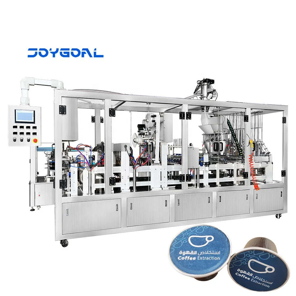 automatic  pod cup coffee capsule filling and sealing machine nitrogen flush