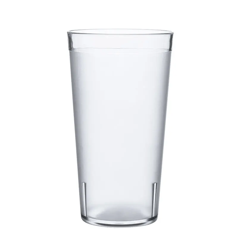 Многоразовая чашка для питья, 16 унций, пластиковые чашки для лимона и чая, прозрачная матовая стеклянная чашка