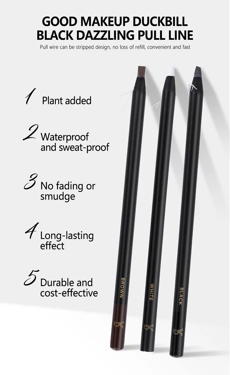 Naturaless pencil eyebrow brush factory price eyebrow pencil brow pencil private label eyebrow