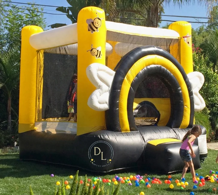 Commercial Inflatable Yellow Bounce House Air Jumping Castles Jumper Castle Busy Bee Inflatable Mini Bouncer